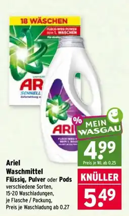 Wasgau Ariel Waschmittel Angebot