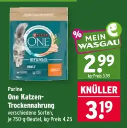 Wasgau Purina One Katzen-Trockennahrung Angebot