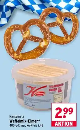 Wasgau Hansematz Waffelmix-Eimer* Angebot