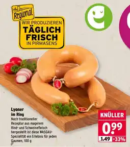 Wasgau Lyoner im Ring Angebot