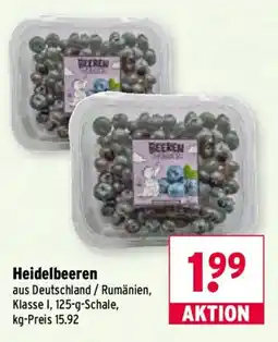 Wasgau Heidelbeeren Angebot