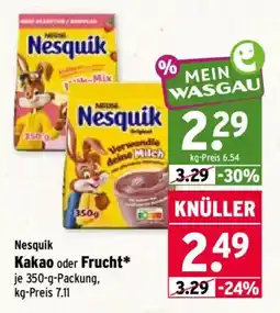Wasgau Nesquik Kakao oder Frucht* Angebot
