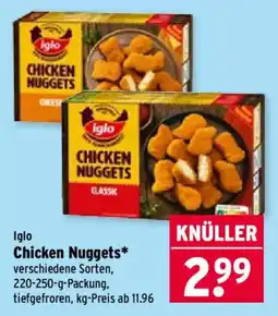 Wasgau Iglo Chicken Nuggets Angebot