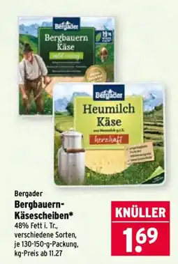 Wasgau Bergader Bergbauern-Käsescheiben Angebot