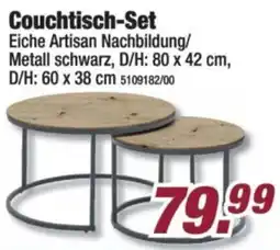 Poco Couchtisch-Set Eiche Artisan Nachbildung/Metall schwarz Angebot