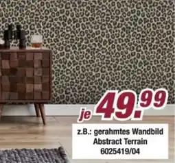 Poco gerahmtes Wandbild Abstract Terrain Angebot