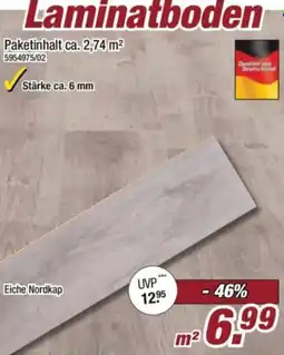 Poco Laminatboden Eiche Nordkap Angebot