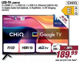 Poco CHIQ LED-TV L40M10V Angebot