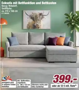 Poco Ecksofa mit Bettfunktion und Bettkasten Angebot