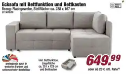 Poco Ecksofa mit Bettfunktion und Bettkasten Angebot