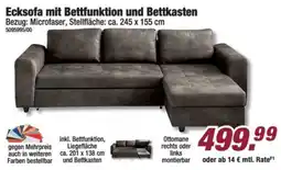 Poco Ecksofa mit Bettfunktion und Bettkasten Angebot