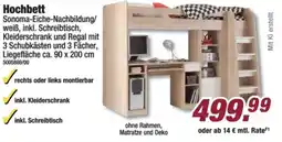 Poco Hochbett Sonoma-Eiche-Nachbildung Angebot