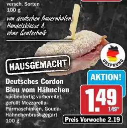 HIT Ullrich Deutsches Cordon Bleu vom Hähnchen Angebot