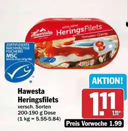 HIT Ullrich Hawesta Heringsfilets Angebot