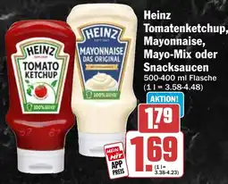 HIT Ullrich Heinz Tomatenketchup, Mayonnaise, Mayo-Mix oder Snacksaucen Angebot