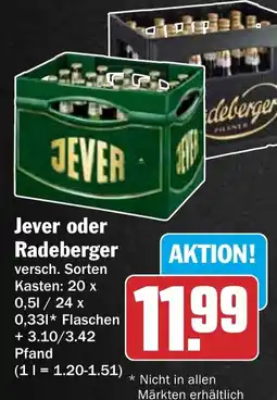 HIT Ullrich Jever oder Radeberger Angebot