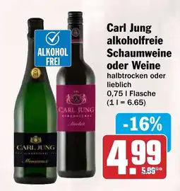 HIT Ullrich Carl Jung alkoholfreie Schaumweine oder Weine Angebot