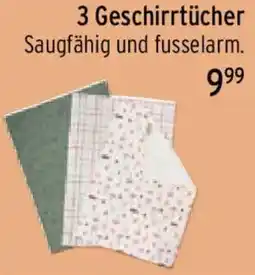 Wasgau 3 Geschirrtücher Angebot