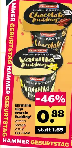 Netto Ehrmann High Protein Pudding Angebot