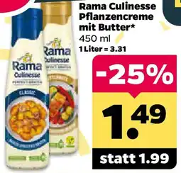 Netto Rama Culinesse Pflanzencreme mit Butter Angebot