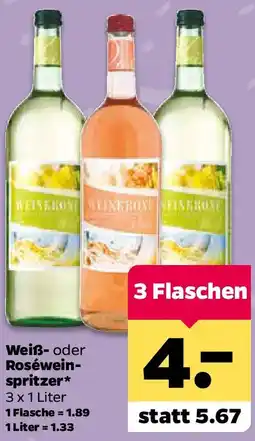Netto Weiß- oder Roséweinspritzer Angebot