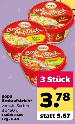 Netto popp Brotaufstrich Angebot