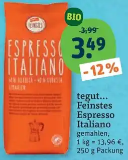 tegut tegut Feinstes Espresso Italiano Angebot