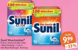 tegut Sunil Waschmittel Angebot