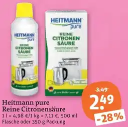 tegut Heitmann pure Reine Citronensäure Angebot