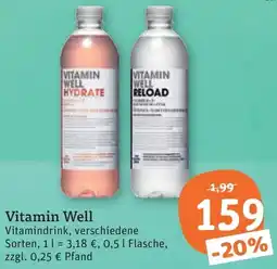 tegut Vitamin Well Vitamindrink Angebot