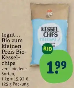 tegut tegut... Bio zum kleinen Preis Bio Kesselchips Angebot