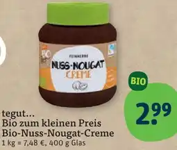 tegut tegut... Bio zum kleinen Preis Bio-Nuss-Nougat-Creme Angebot