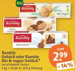 tegut Kambly Gebäck oder Kambly Bio & vegan Gebäck Angebot