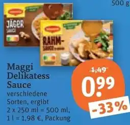 tegut Maggi Delikatess Sauce Angebot