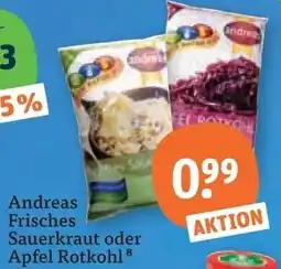 tegut Andreas Frisches Sauerkraut oder Apfel Rotkohl Angebot