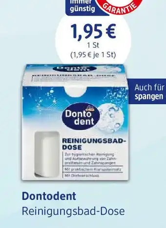 dm drogerie Dontodent Reinigungsbad Dose Angebot