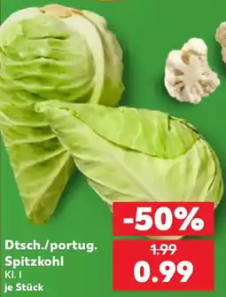 Kaufland Dtsch./portug. Spitzkohl Angebot
