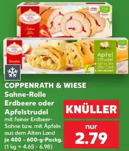 Kaufland COPPENRATH & WIESE Sahne-Rolle Erdbeere oder Apfelstrudel Angebot