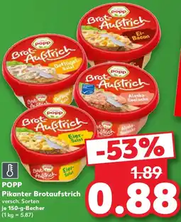 Kaufland POPP Pikanter Brotaufstrich Angebot