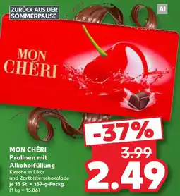 Kaufland MON CHÉRI Pralinen mit Alkoholfüllung Angebot