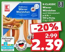 Kaufland K-CLASSIC Wiener Würstchen Angebot