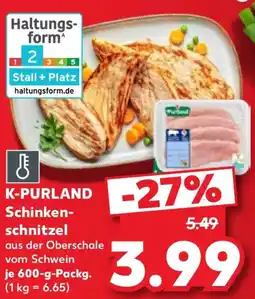 Kaufland K-PURLAND Schinkenschnitzel Angebot