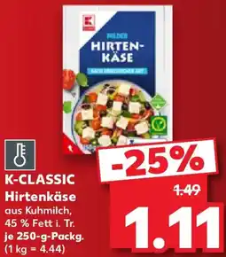 Kaufland K-CLASSIC Hirtenkäse Angebot