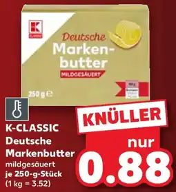 Kaufland K-CLASSIC Deutsche Markenbutter Angebot