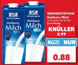 Kaufland WEIHENSTEPHAN Haltbare Milch Angebot