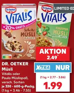 Kaufland DR. OETKER Müsli Angebot