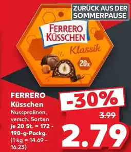 Kaufland FERRERO Küsschen Angebot