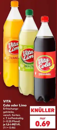 Kaufland VITA Cola oder Limo Angebot