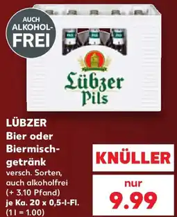 Kaufland LÜBZER Bier oder Biermischgetränk Angebot