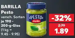 Kaufland BARILLA Pesto Angebot